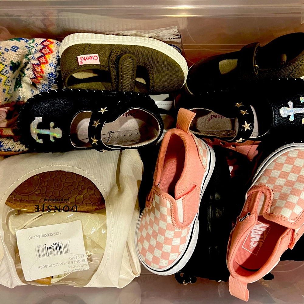 Collection of size 5 girl Walker shoes
